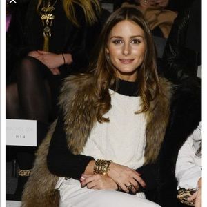 Monica Chiang Fur Vest.